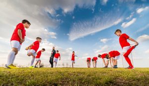 Warming Up soccer